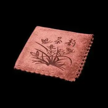 茶巾茶布吸水加厚茶具毛巾茶几茶桌布专用抹布茶台配件禅意 茶韵咖色