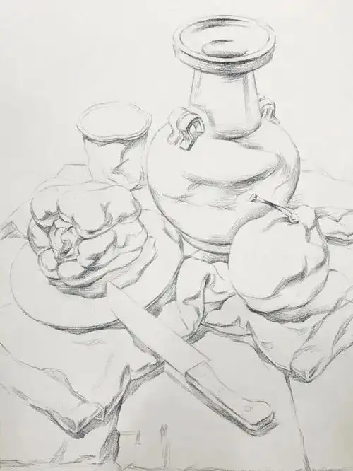 完整素描静物作画步骤分析92