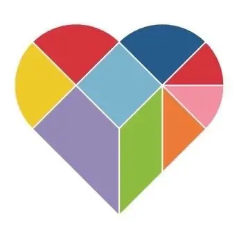 【爱与责任】崇俭幼儿园网络教育活动/小班思维游戏活动 :心形九巧板