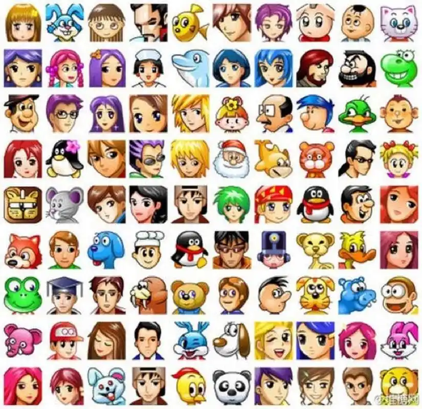 那些年你们用过哪些qq经典头像 我用的是最后一个包子脸头像,现在找不