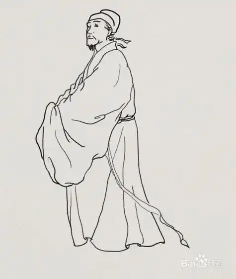 诗人怎么画诗人简笔画步骤古代人怎么画古代人简笔画步骤古人简笔画