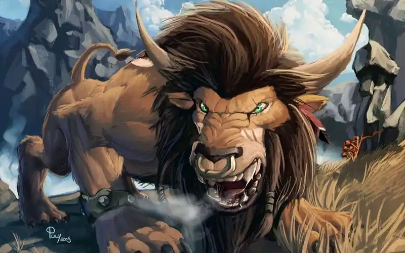 魔兽世界上古精神领袖一韩服高督牛头利爪德鲁伊druidoftheclaw