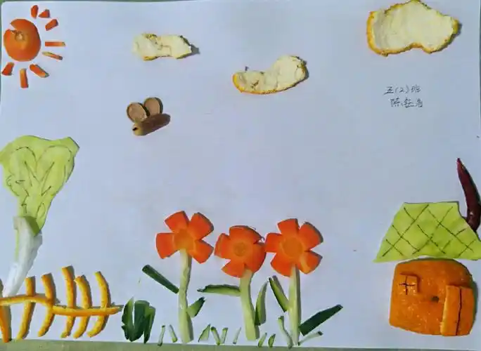 果皮的魔法——雷锋小学五二班美术活动作品集