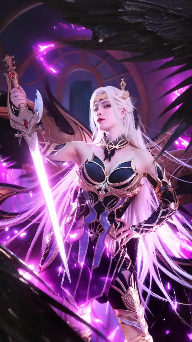 的你正在准备登场"天使第七考03黑化千仞雪cos#仿了个妆##美出圈