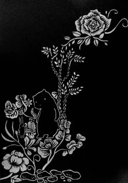 黑色卡纸水粉画黑色卡纸水粉画简单