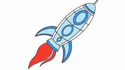 神州飞船怎么画 - 简笔画 - 懂得