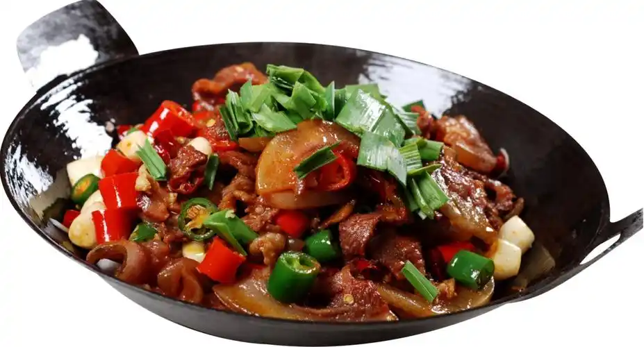 干锅带皮黄牛肉