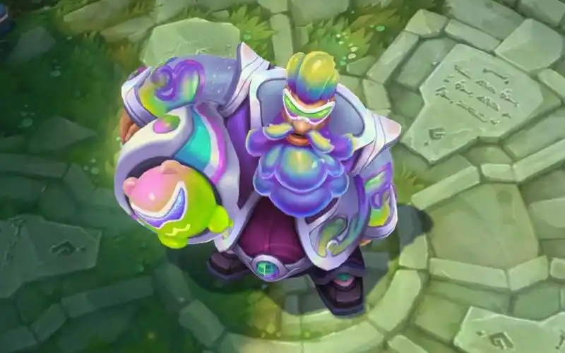 【lol】酒桶太空律动单一炫彩皮肤演示