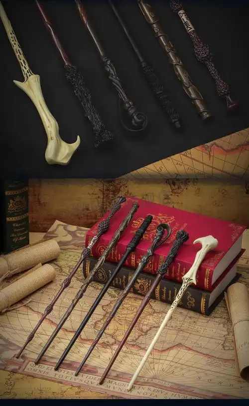 哈利波特魔杖接骨木哈利波特收藏版魔杖正版周边环球影城互动魔棒