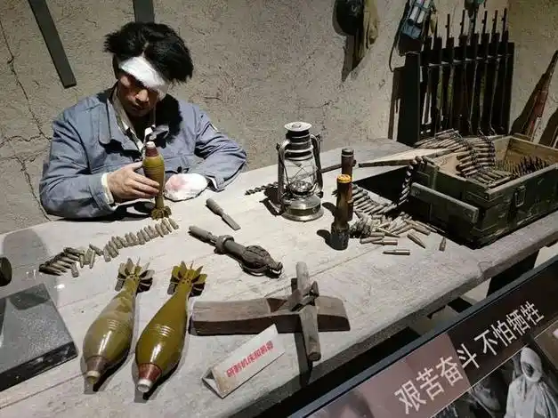 人民兵工展示馆金南镇,总面积110平方公里,曾经是新四军抗日前哨地区