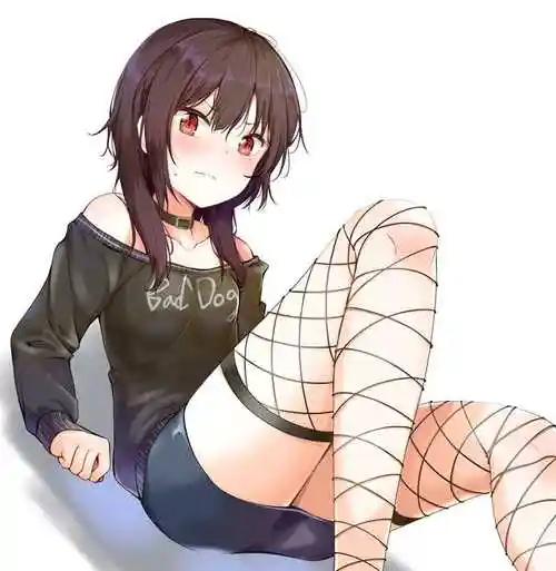 脖子上戴项圈的女神小姐姐pixiv插画图片