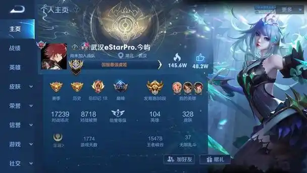 王者荣耀玩家收到好友邀请看到对方主页不敢信职业大神