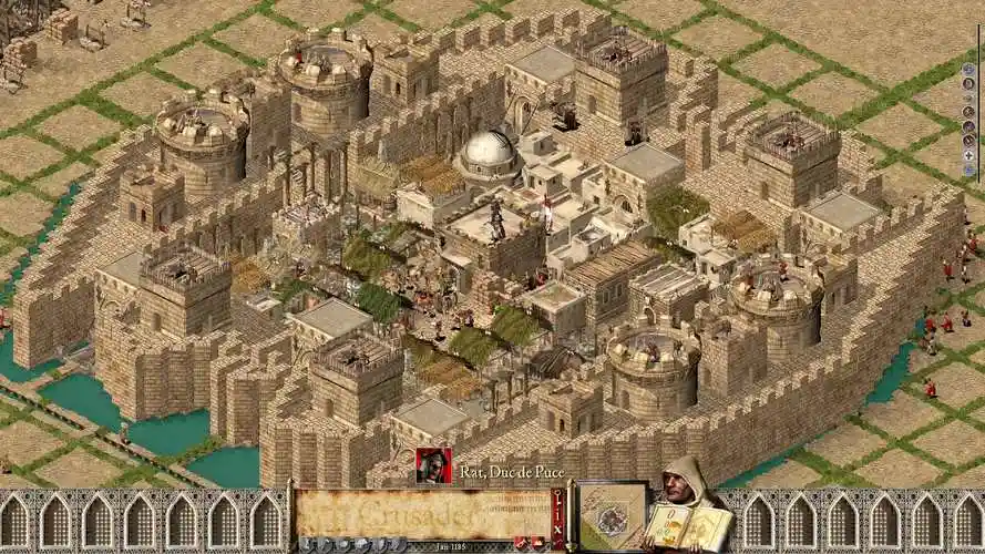 《要塞:十字军东征》自制aiの 飞船1 城堡基础运行及对抗测试