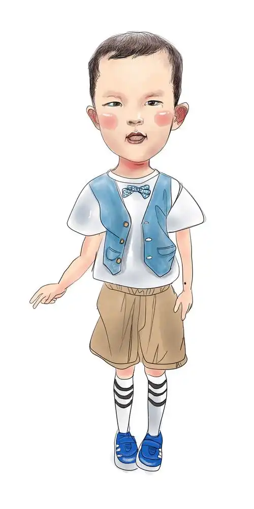 小朋友画像最后两张为双胞胎