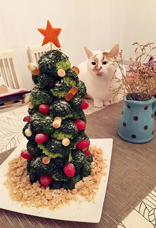 西兰花圣诞树的做法