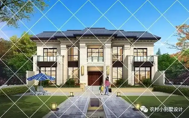 15款兄弟双拼共用堂屋的设计农村自建房别墅兄弟常来常往更亲近