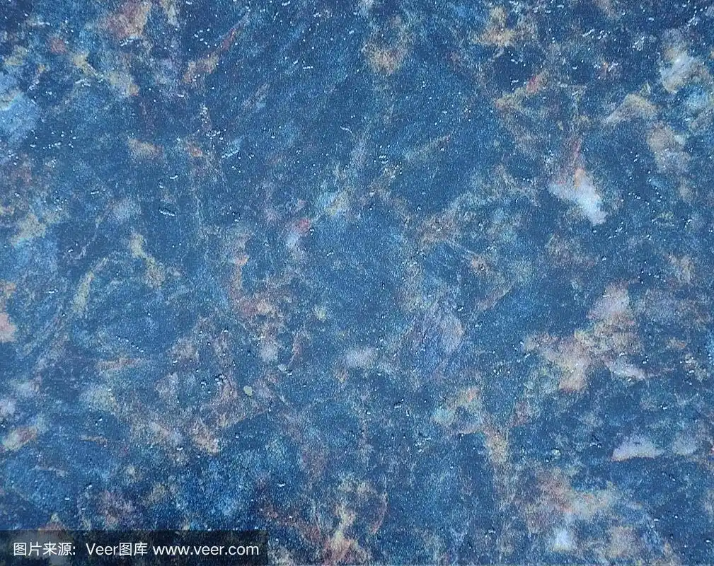 蓝色大理石,抛光表面和纹理的天然石材特写.