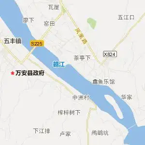 吉安市万安县地图