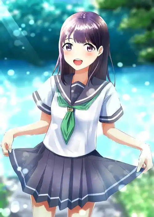 夏服だよっ深城骏お的水手服少女插画图片