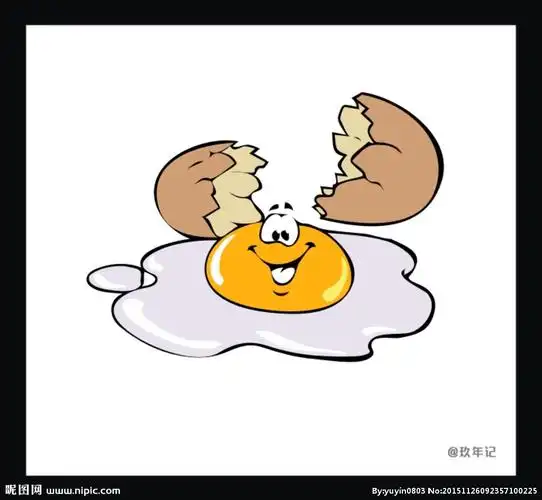 鸡蛋微笑黄色蛋黄蛋白图片