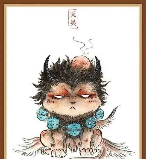 上古凶兽变q版漫画,穷奇太可爱,奶凶的样子让人欲罢不能