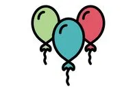 儿童气球简笔画