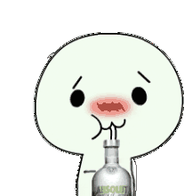 喝奶吸管瓶子红鼻子gif动图_动态图_表情包下载_soogif