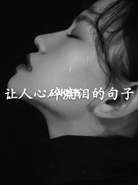 让人心碎流泪的句子