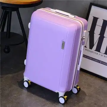 韩版行李箱女24寸子母拉杆箱20万向轮旅行箱大容量学生密码箱26寸紫色