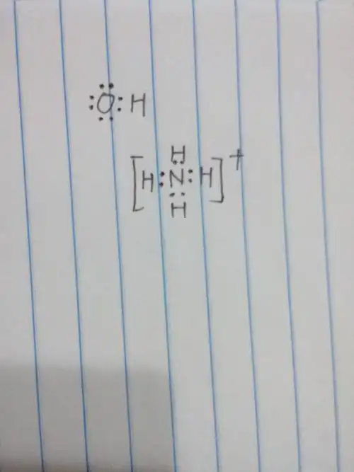 氢氧根离子和铵根离子的电子式