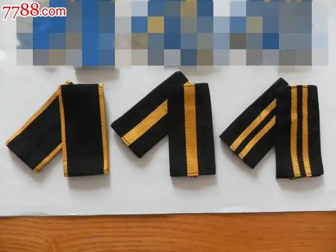 退役海军学员军士军士长布面套肩章