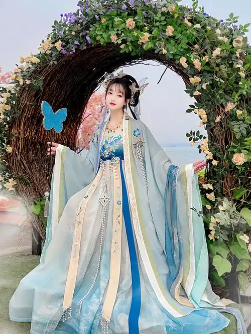 唐制诃子裙汉服女原创套装春夏季中华民族传统服饰汉服