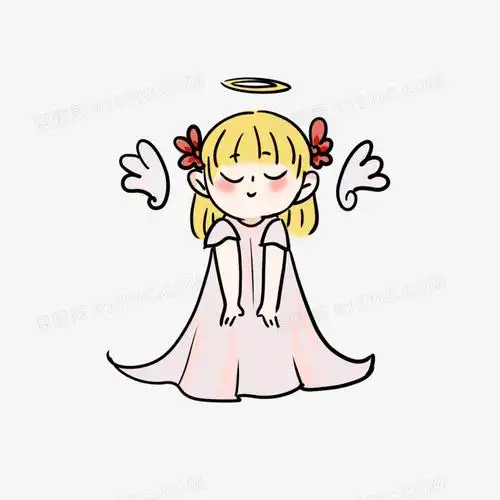 卡通可爱天使小女孩元素图片免费下载_png素材_编号192imyqgy_图精灵