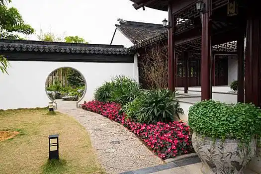 中国,古老,古代建筑,美好,花园