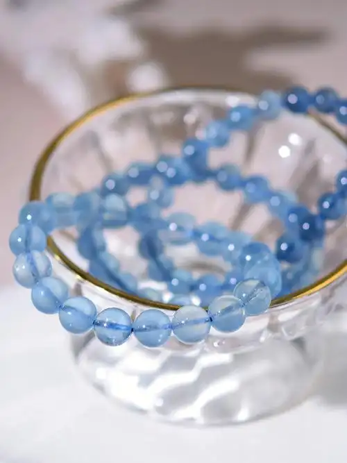 夏日限定海蓝宝手串