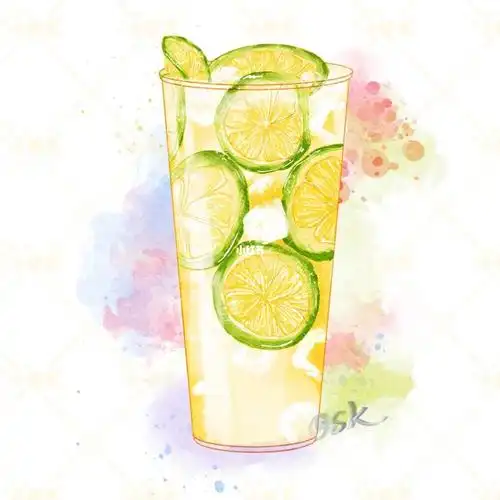 ipad手绘  #美食手绘  #柠檬茶  #绘画日常  #绘画摸鱼  #原创