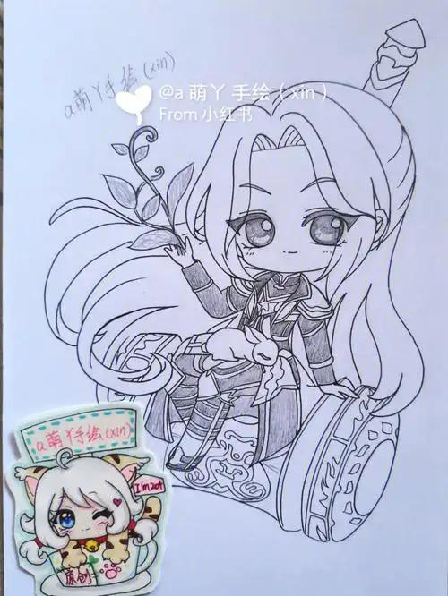 斗罗大陆小舞唐三动漫手绘画简笔画画的日常