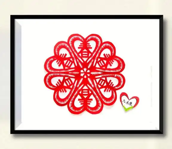 剪纸新年窗花春风送福2原创图文教程