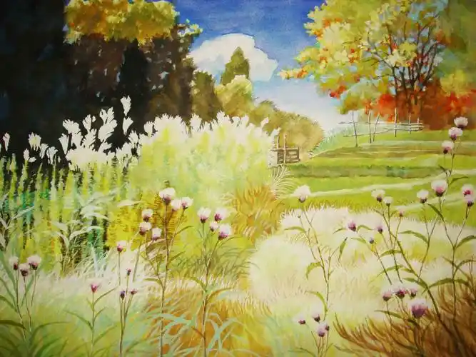 宫崎骏风景水彩画宫崎骏水彩画集