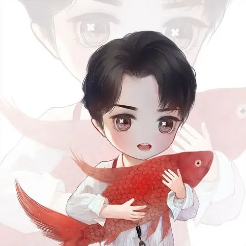 肖战卡通q版头像图源见水印