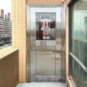 304不锈钢门大门 单开门子母门入户门防盗门家用乡村进户门双开门