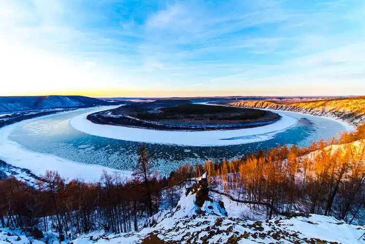 黑龙江省大兴安岭龙江第一湾景区