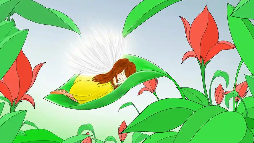 微风轻轻唤醒沉睡着的蒲公英姑娘.