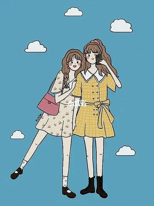 闺蜜背景图来咯