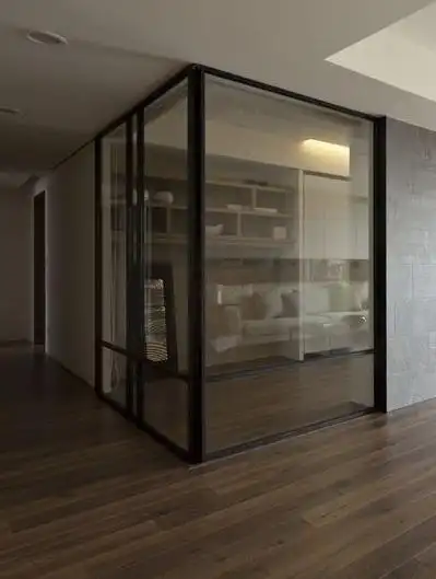 玻璃隔断图片,玻璃隔断图片案例_2018装修效果图-齐家网装修图片频道