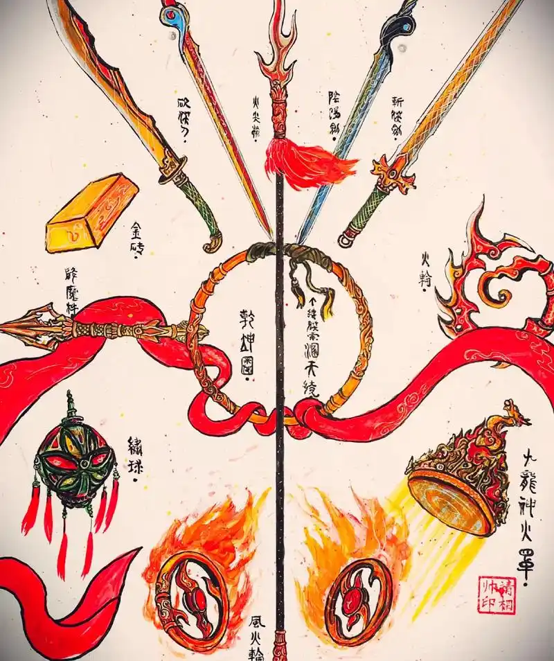 这些都是哪吒的武器吗? 1小时前·广东 1 分享 回复 呼延乱宇 .