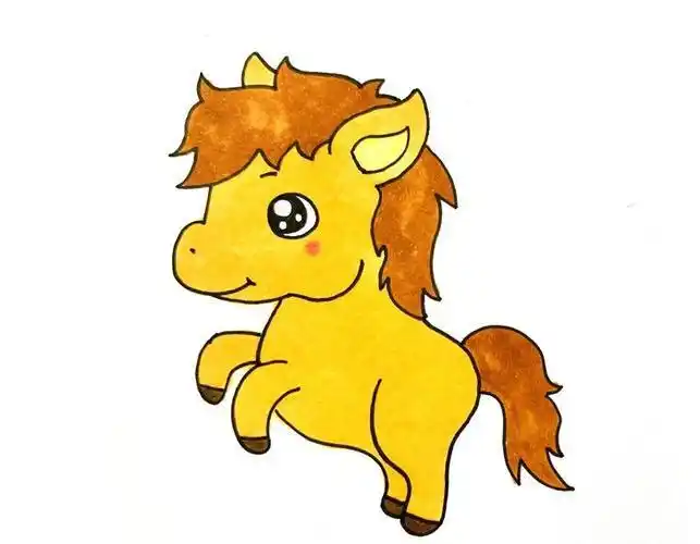 小马怎么画简单又可爱动物简笔画简笔画大全