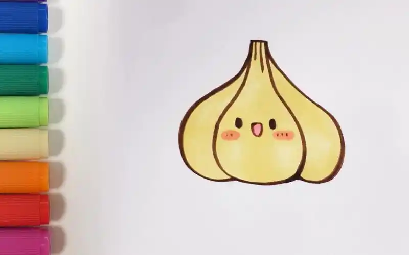 儿歌多多蔬菜简笔画 大蒜 万圣节学画大蒜 宝贝战胜会魔法的巫师