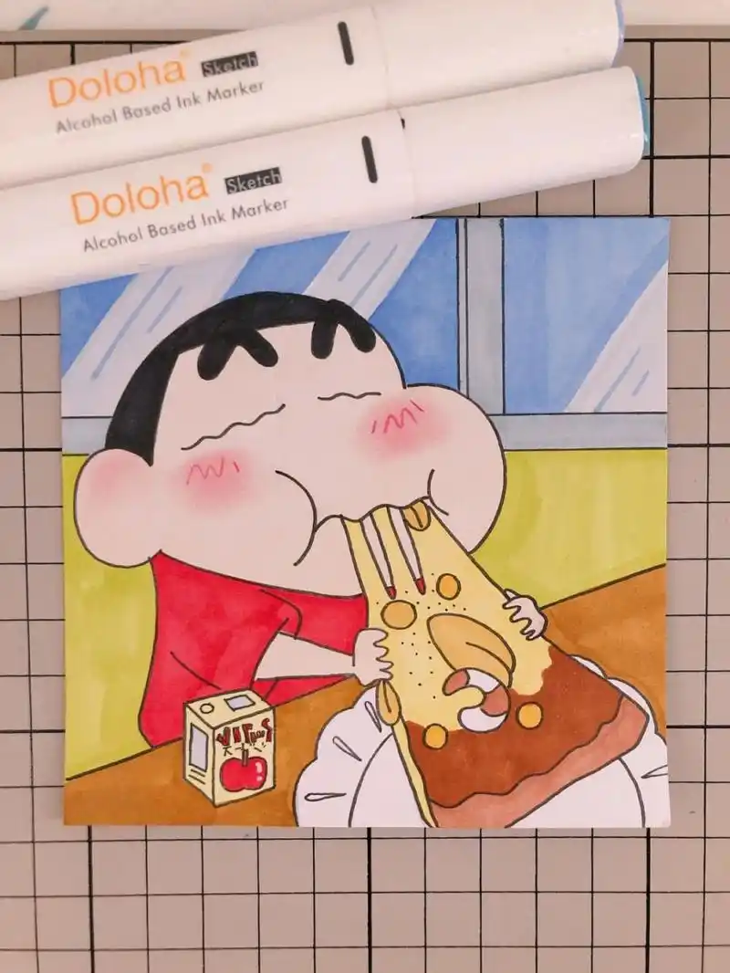 附步骤图 马克笔:多乐绘128色#多乐绘马克笔