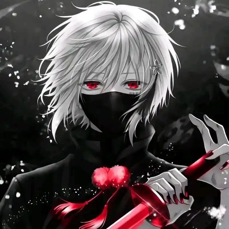 男生黑暗系动漫头像